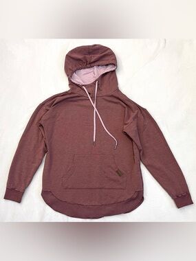 Maurices Mauve Women’s Drawstring Pullover Hoodie Sweatshirt w Kangaroo Pocket
